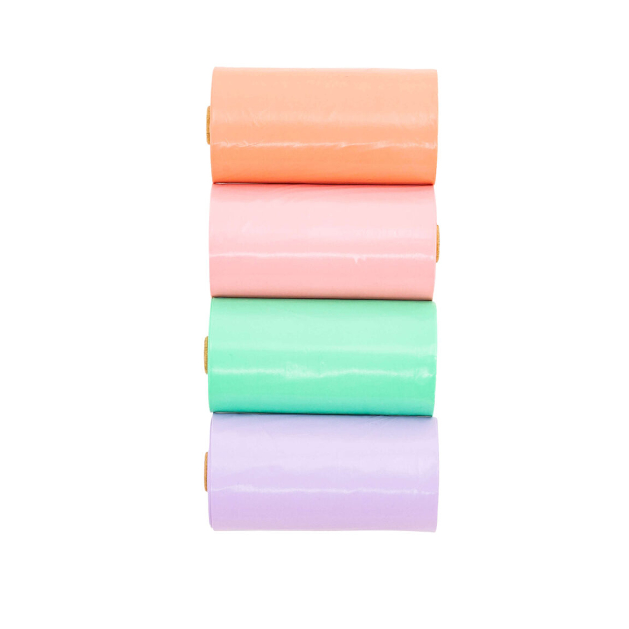 Sacos higiênicos Freedog Eco Line em tons pastel para cães