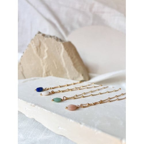 Collier Manon Opale blanc