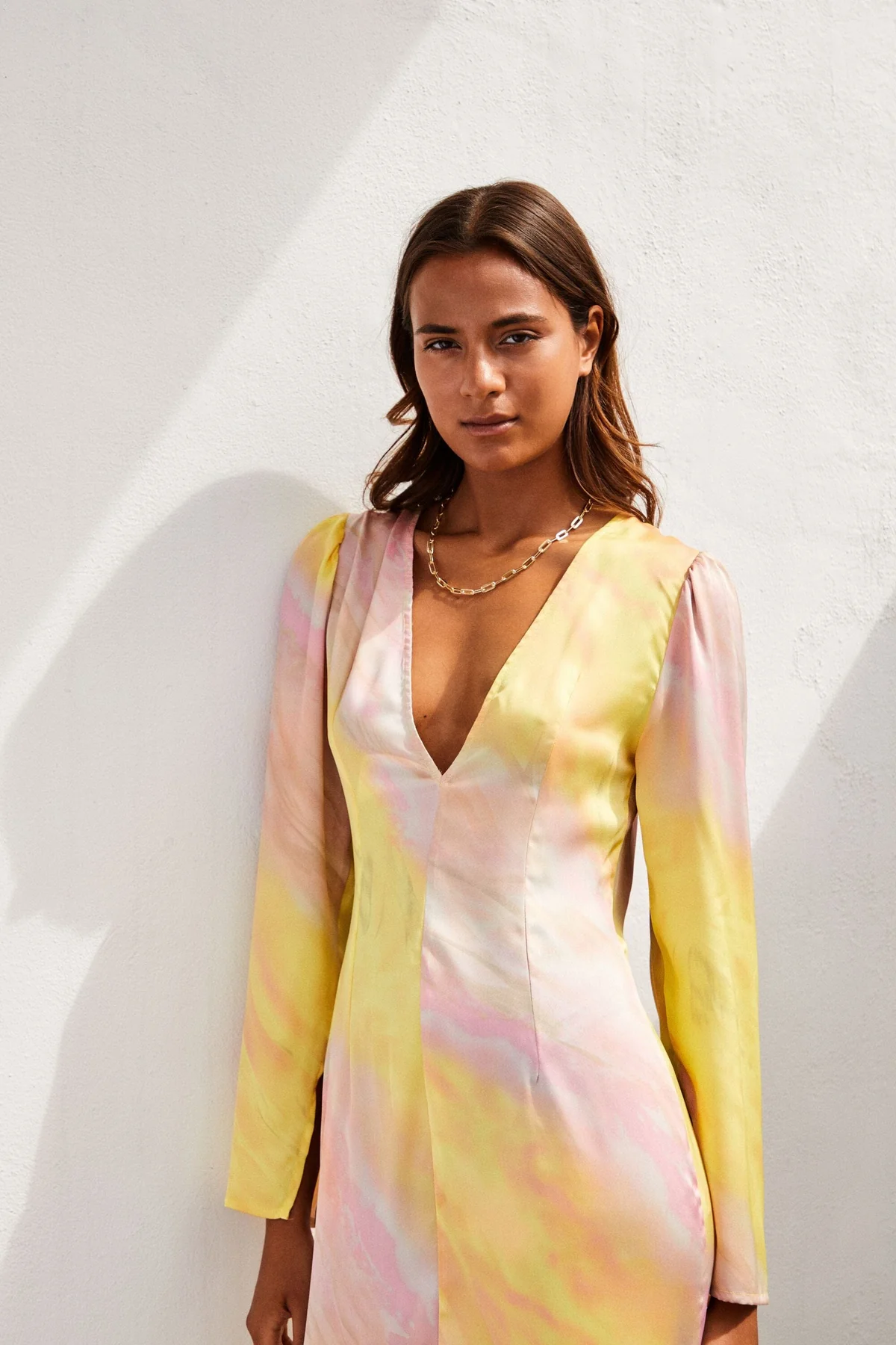 A-View Carina Dress 302 yellow rose