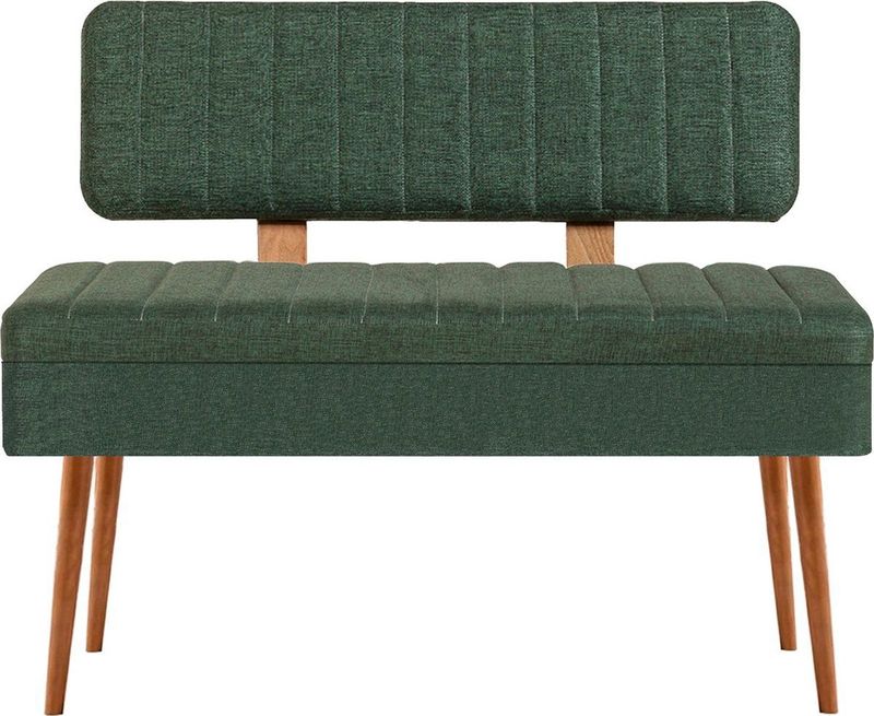 Vina - Eetkamerbank - Groen - 100% Melamine Coating - 110x40x82cm