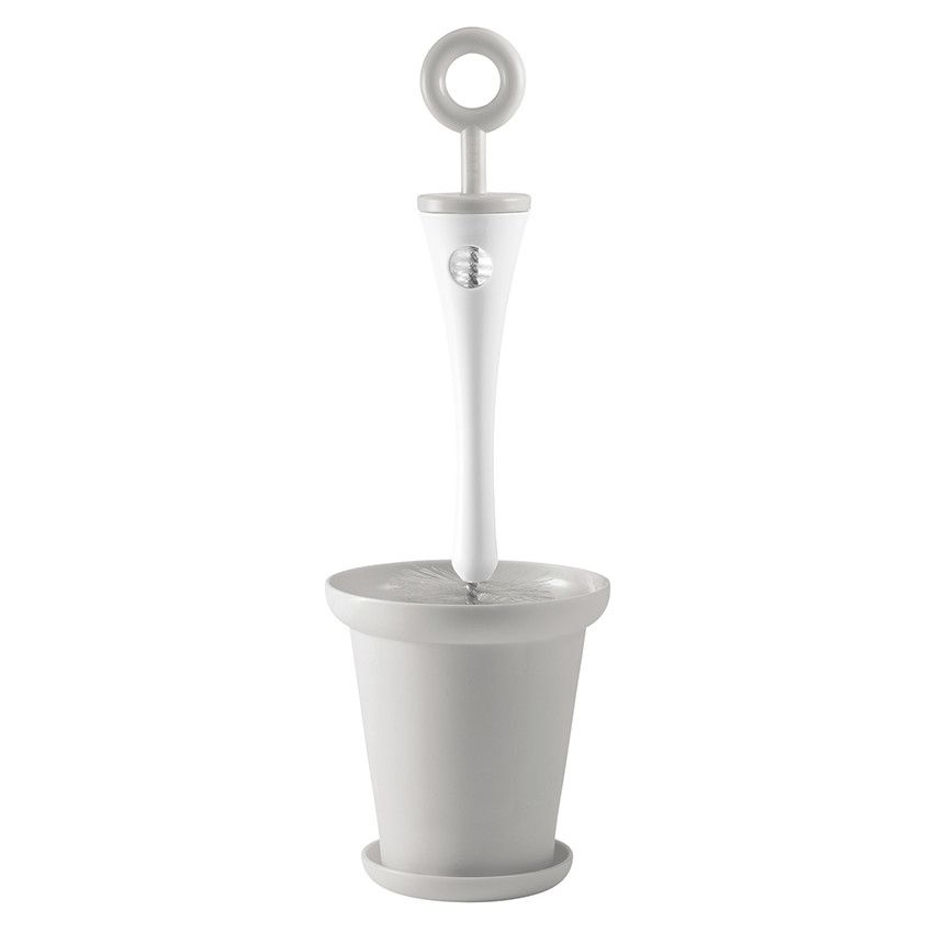 Goupillon 2 en 1 avec socle – Gris - Doré
