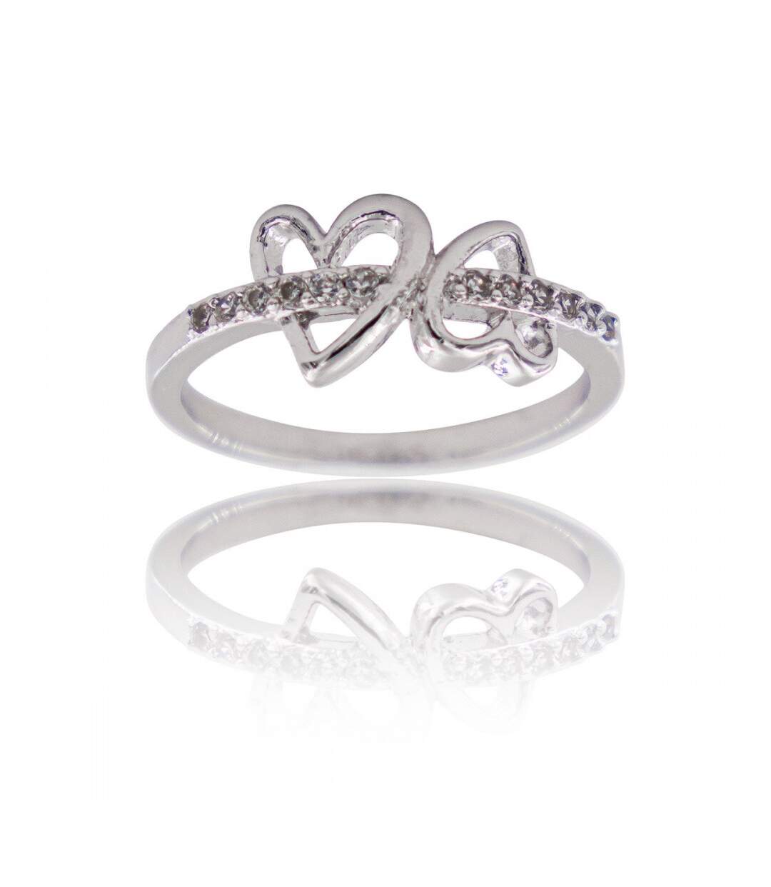 Coffret Bague Femme Rhodium Cœur ARWEN