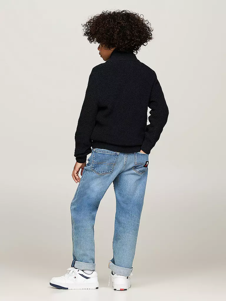 TOMMY HILFIGER Jungen Strickjacke dunkelblau