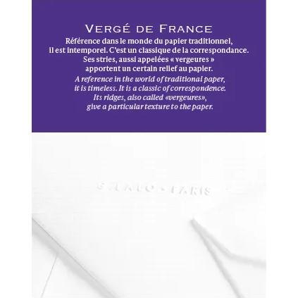 25 enveloppes 140x140mm Vergé de France doublées gommées