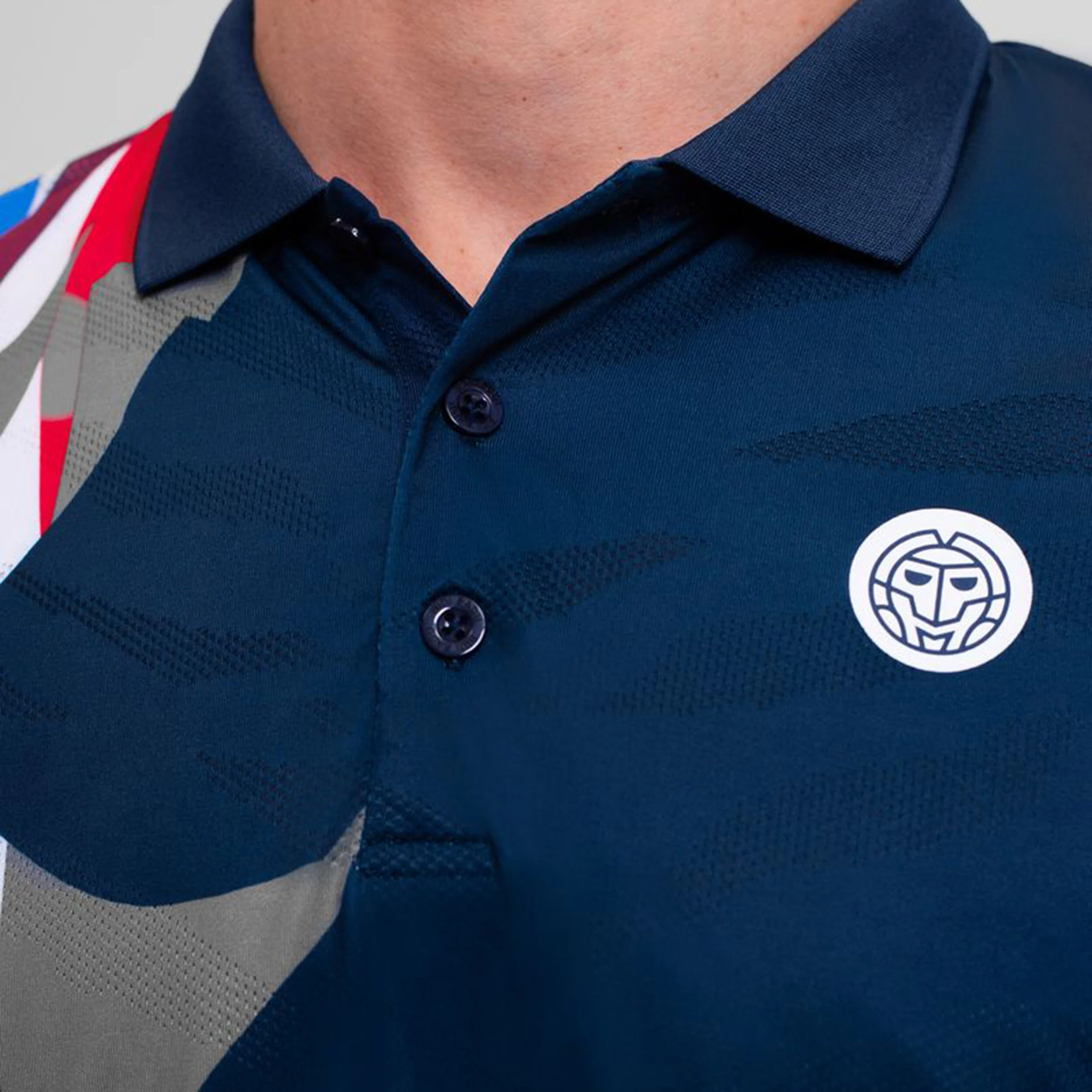 BIDI BADU New York 2024 Polo Hommes - Bleu Foncé , Multicouleur