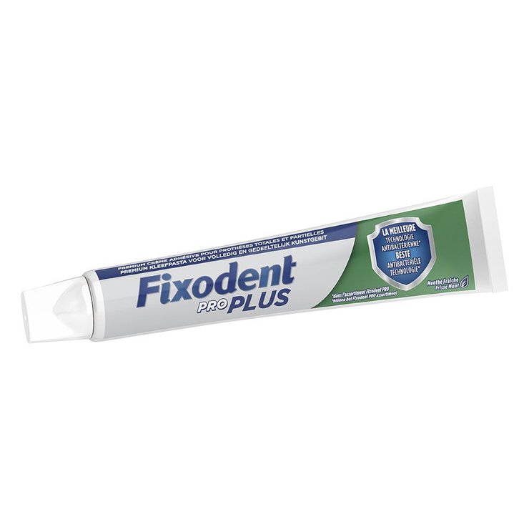 Crème Adhésive Prothèses Dentaires 57g Pro plus Totales et partielles fixodent-pro
