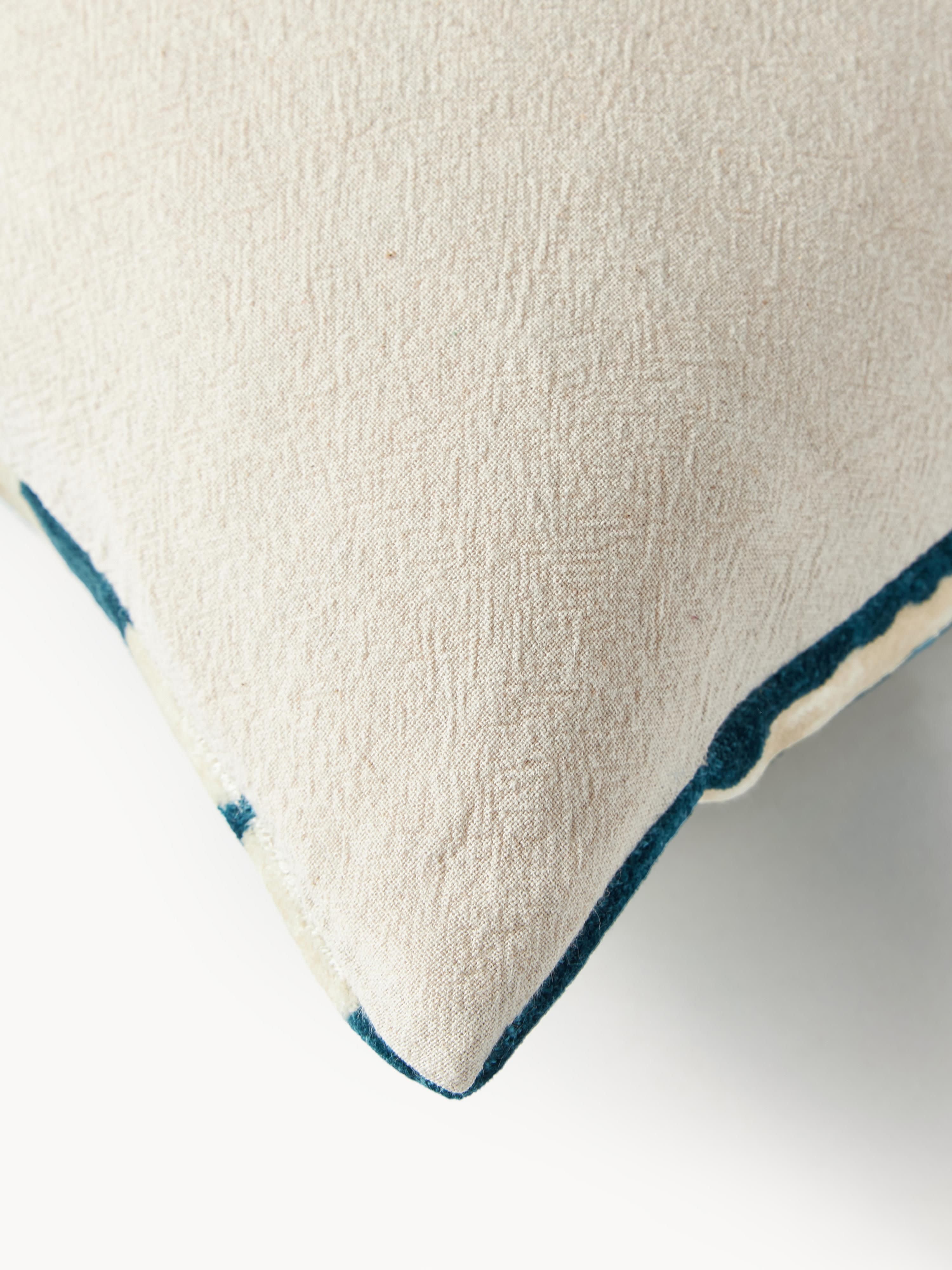 Viscose kussenhoes Dejan met ingeweven jacquardpatroon