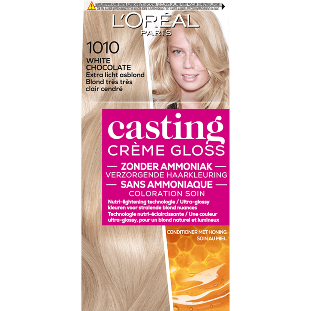 L'Oréal Casting Crème Gloss Semi-Permanente Haarkleuring 1010 White Chocolate - Extra Licht Asblond