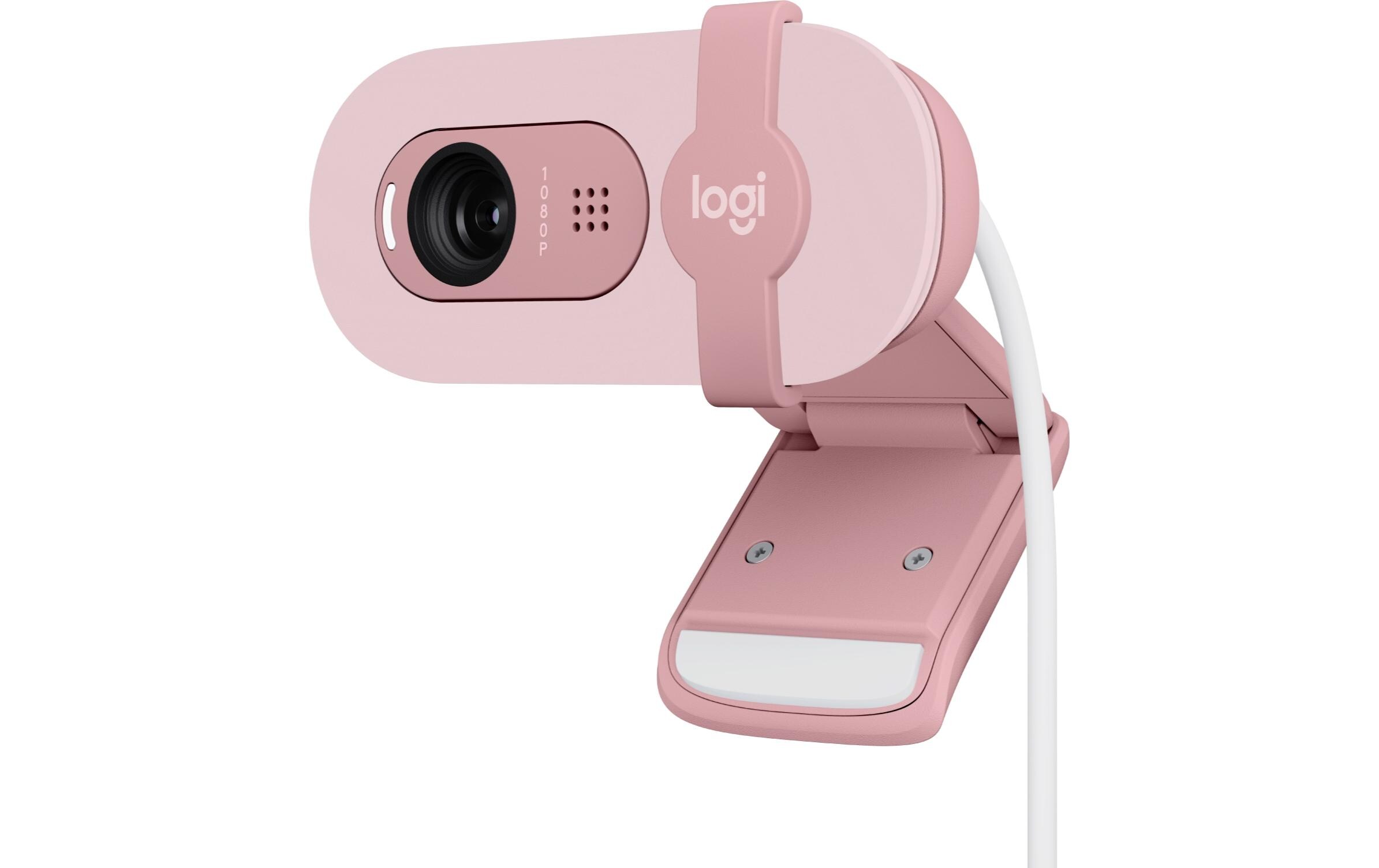 Brio 100 RosaFull HD-Webcam mit integrierter Abdeckblende