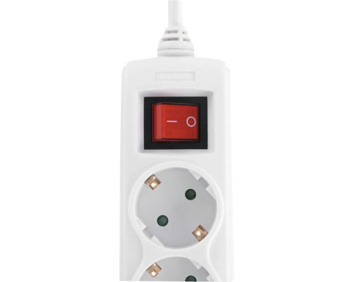 3-voudige stekkerdoos met 2x USB A + C, wit, 1,5 m
