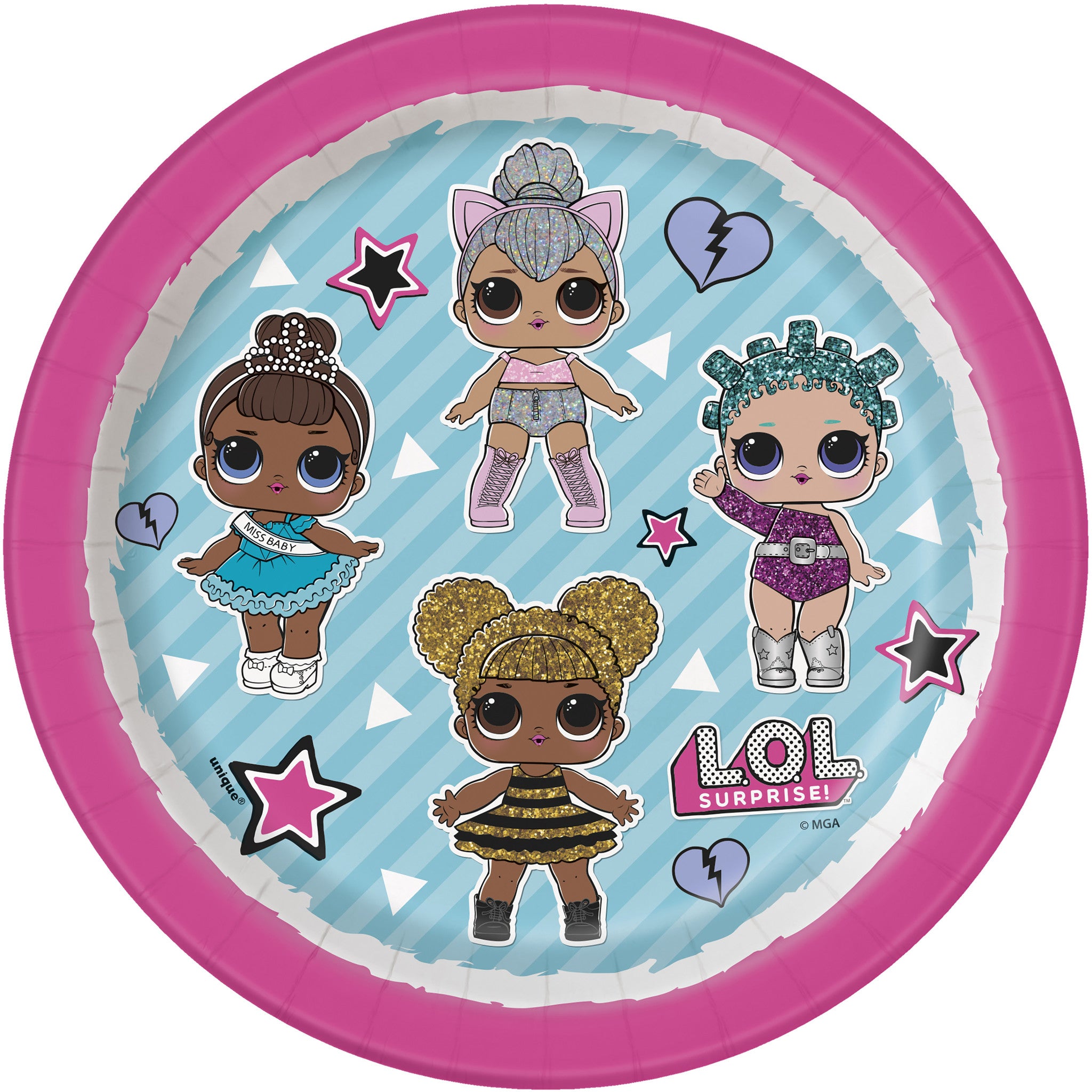 LOL Surprise Gebaksbordjes 17,5cm 8st