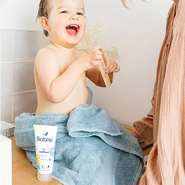 Biolane - Gel Cheveux Coiffant - Bébé - Fixe les Cheveux Fins - 100ml