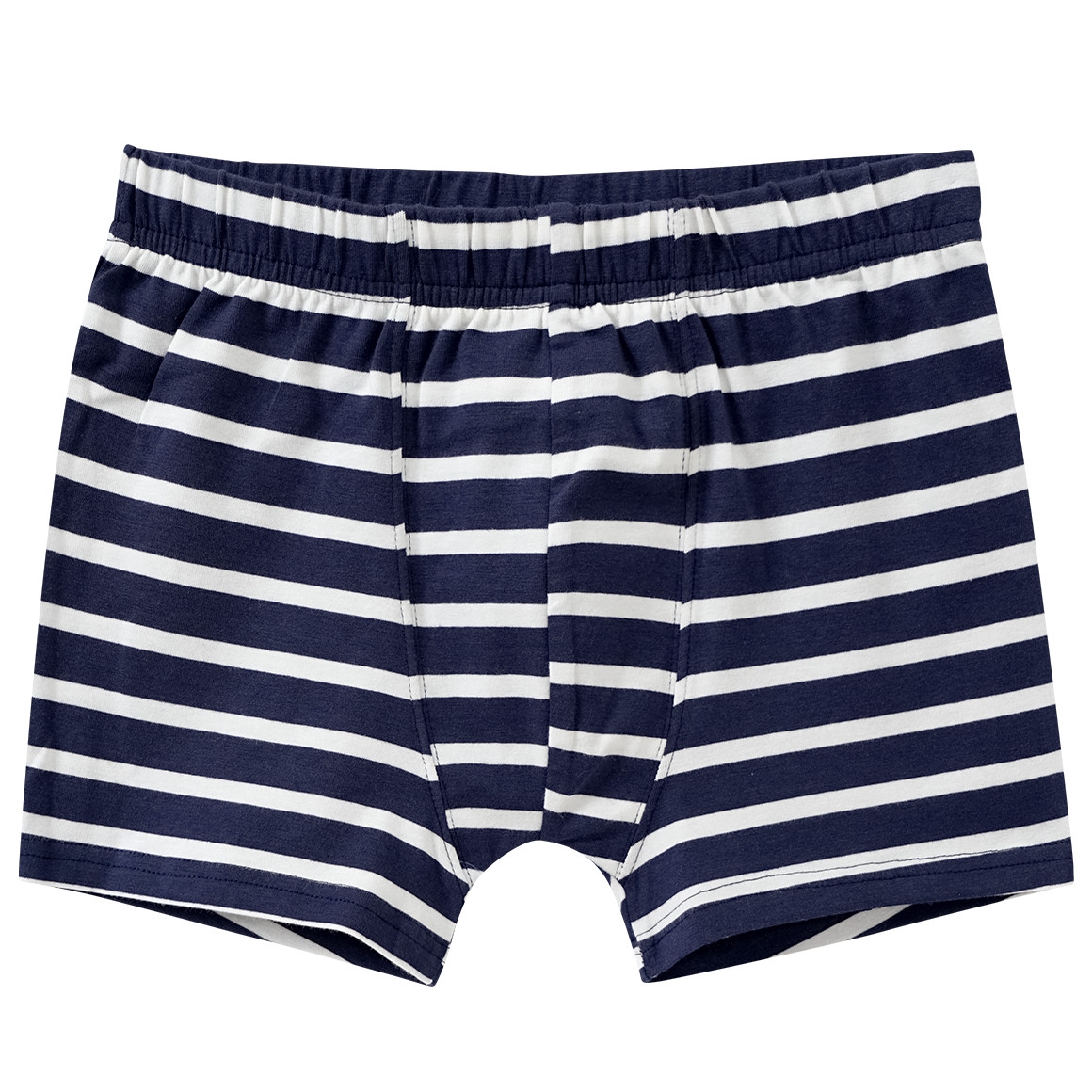 Famy 5 Jungen Boxer mit Bio Baumwolle blau / dunkelblau / hellgrau