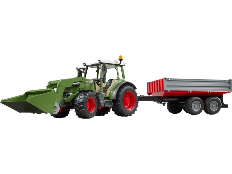 Bruder Spielwaren Track Builder Fendt Vario 211 mit Frontla Spielzeug-Traktor