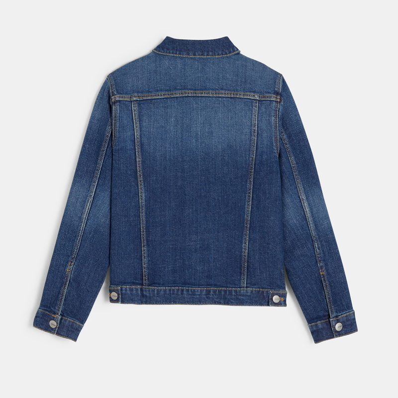 Veste en jean bleu garçon