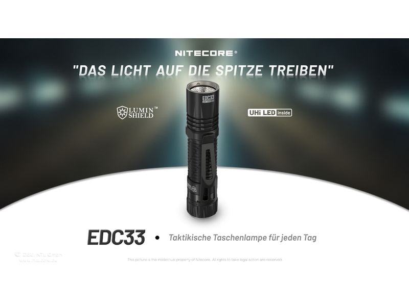 Nitecore Taschenlampe EDC33 4000 lm Taschenlampe