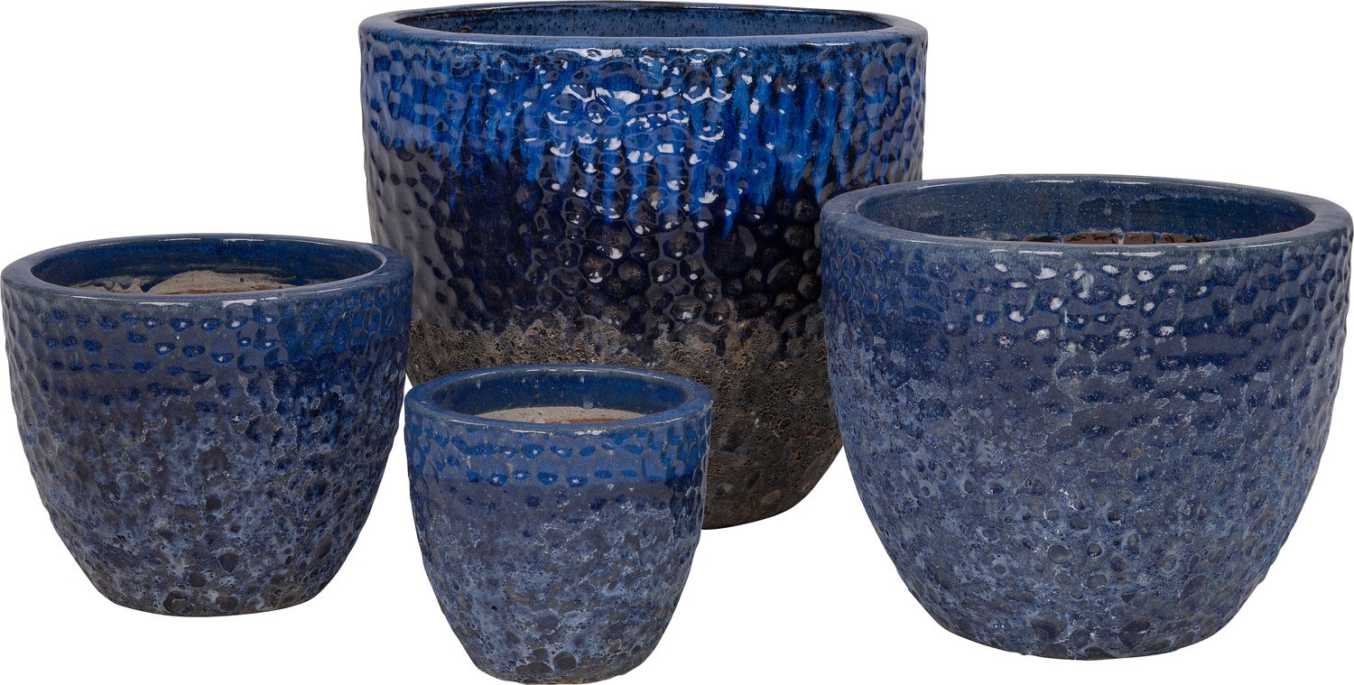 Intratuin bloempot Atlantic blauw D 46 H 38 cm