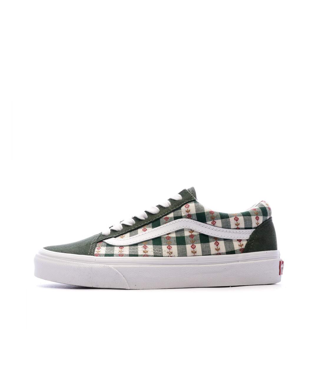 Baskets Kaki/Tissu Femme Vans Old Skool
