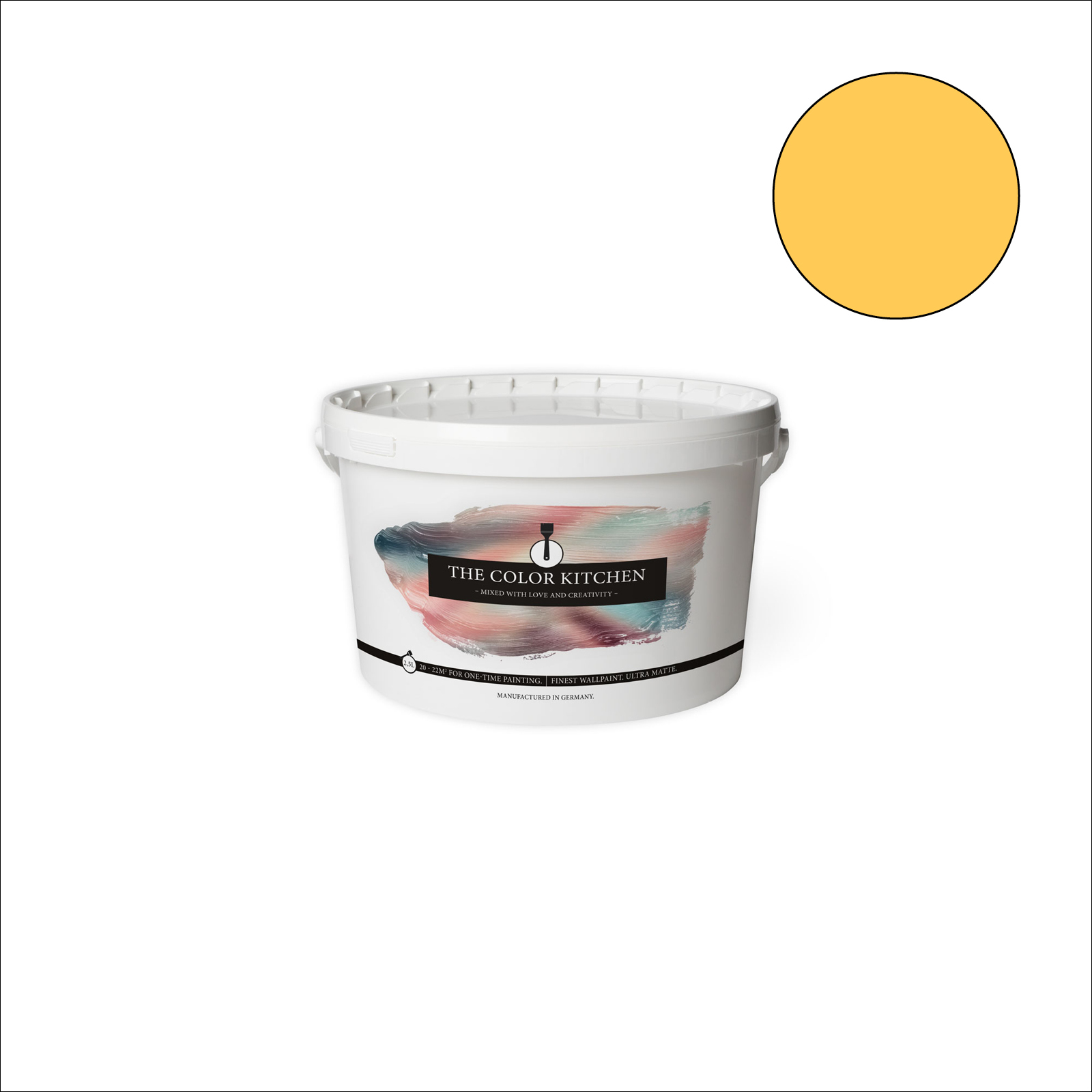 The Color Kitchen Wandfarbe Mighty Mango - gelb matt - 2,5 Liter