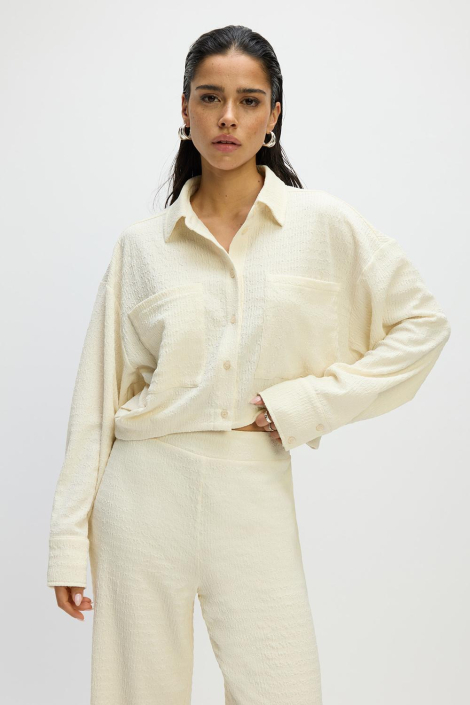 Refined Department beige dames blouse