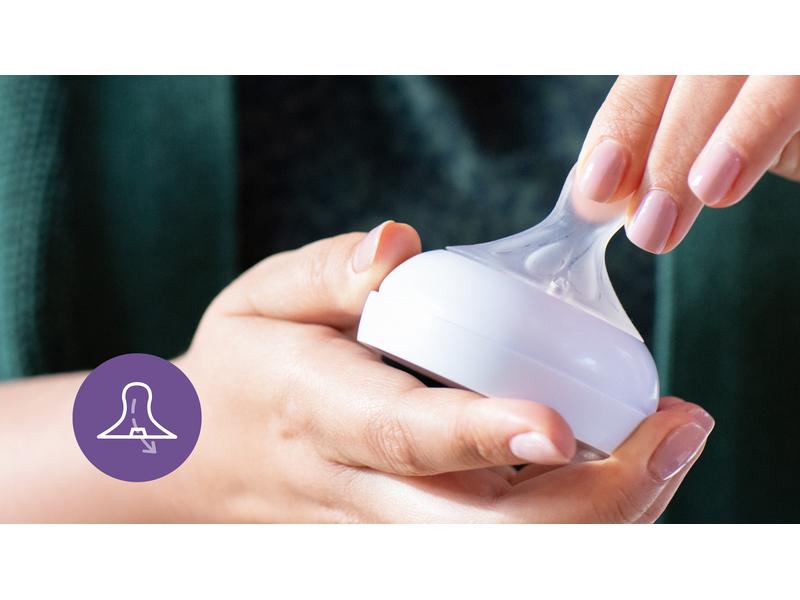 PHILIPS AVENT Trinksauger Natural Response 0m  Stufe 1 Brustähnlicher Sauger für naturnahes Trinken, 2 Stück