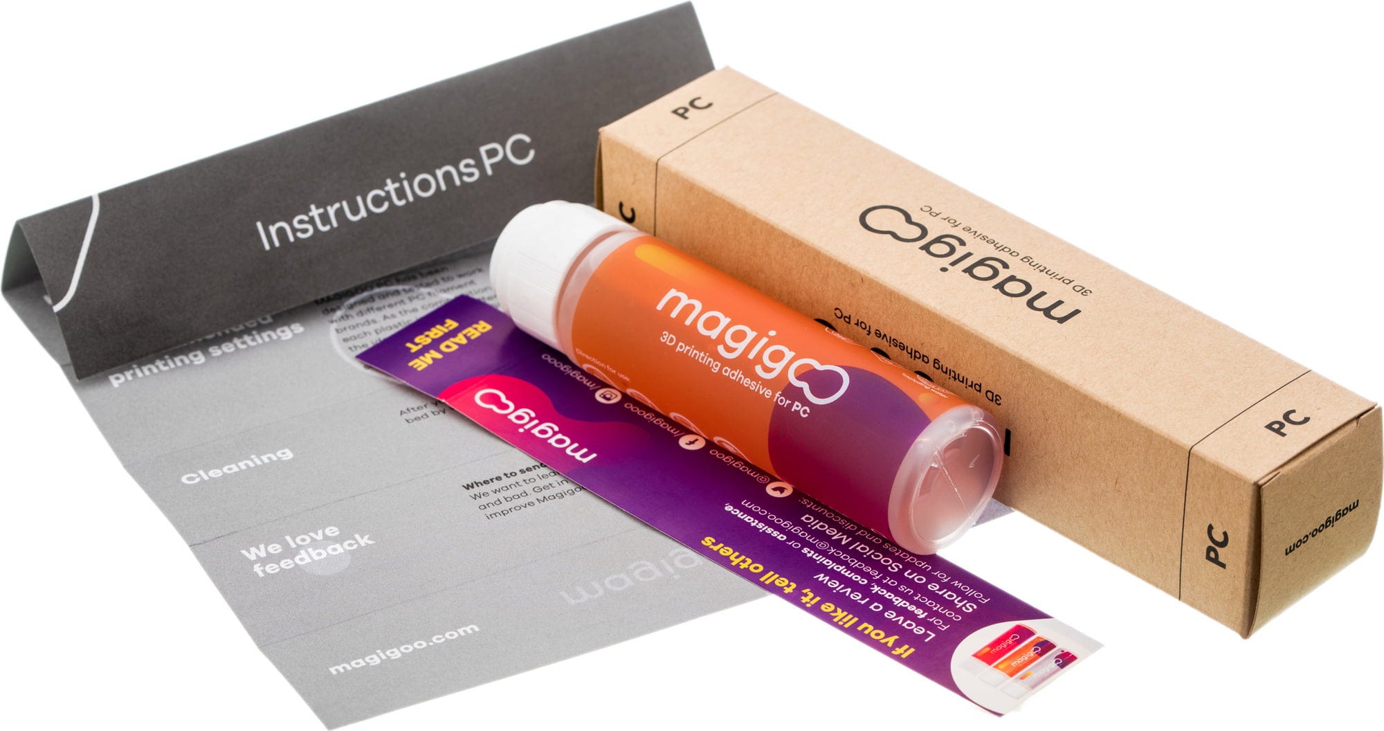 Magigoo  3D Klebestift für PC, 50 ml    Haftmittel für den Einsatz mit Polycarbonat Filamenten