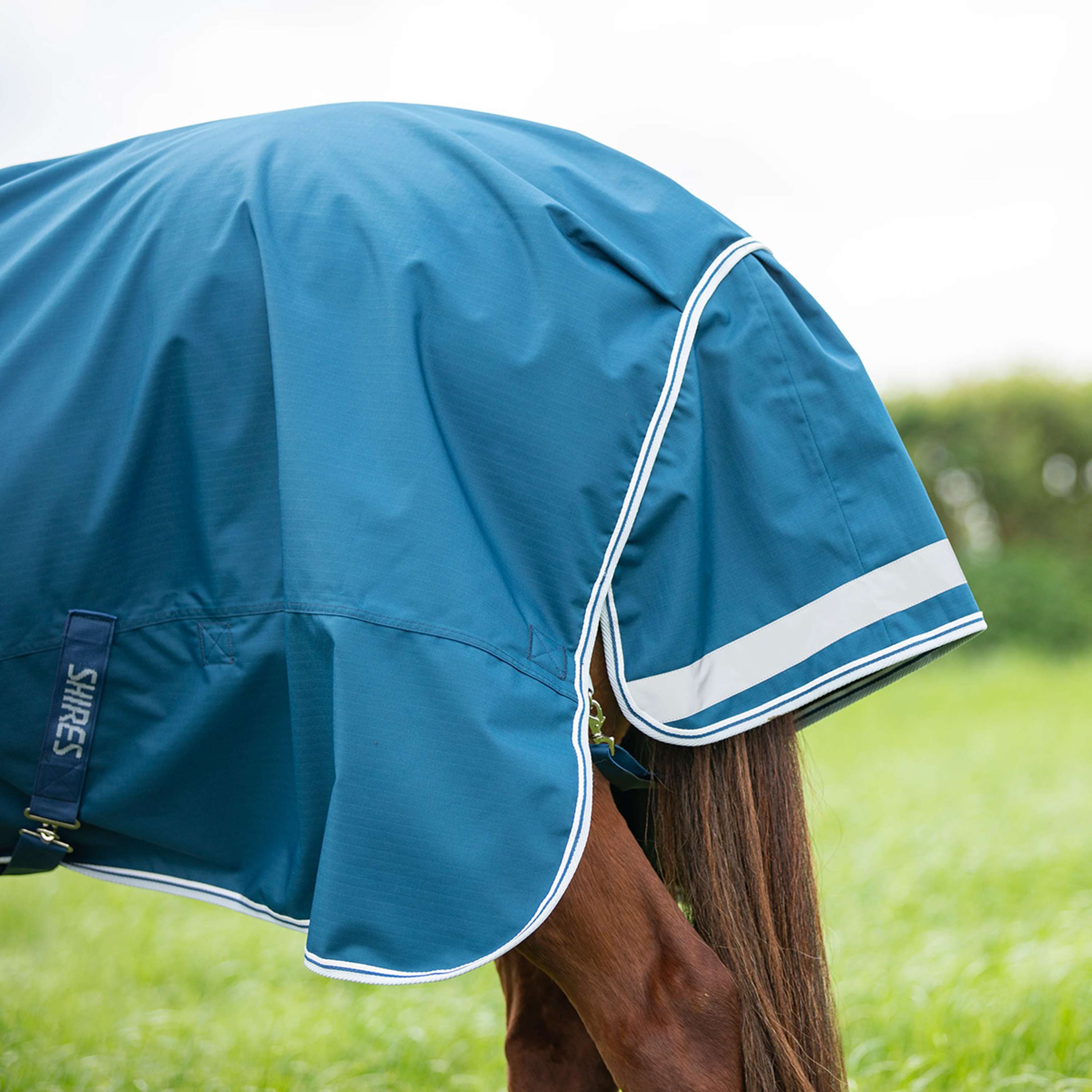 Shires Regendeken Original 50 Turnout met Hals Oceaan