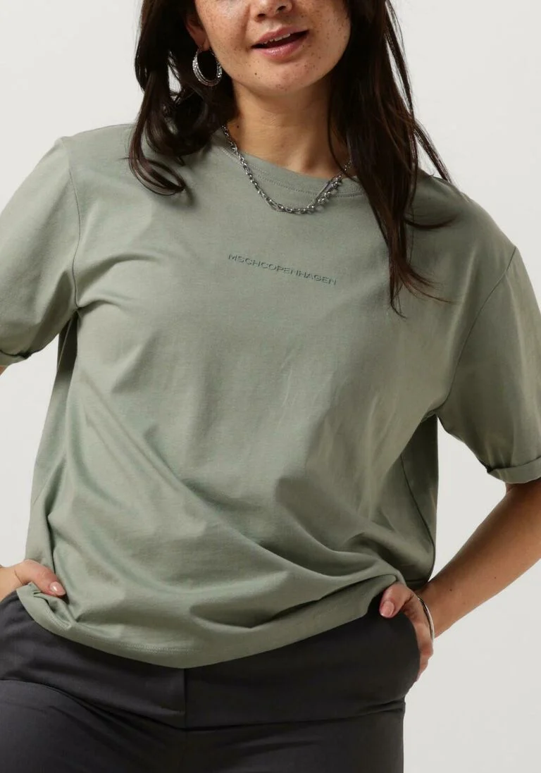 MSCH COPENHAGEN groene msch copenhagen t-shirt mschterina organic small logo tee