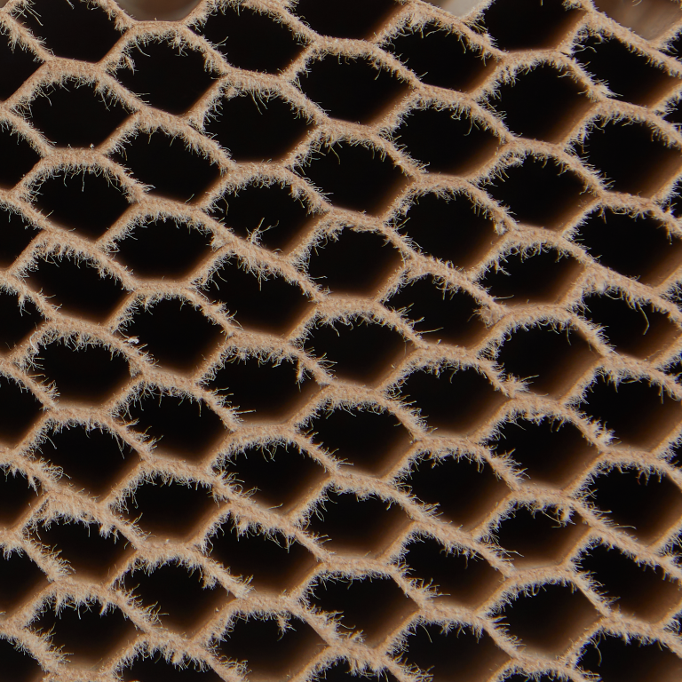 Pappwabenplatte papierkaschiert, HoneyComb, braun