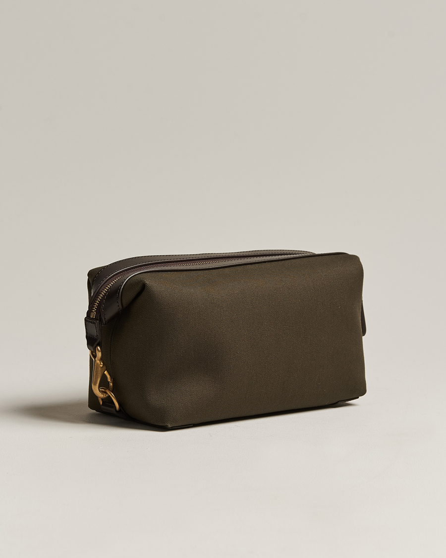 Mismo M/S Nylon Washbag Army/Dark Brown