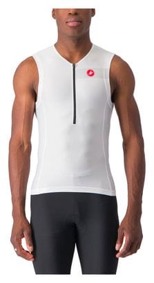 Maillot Sans Manches Triathlon Castelli Free Tri 2 Blanc