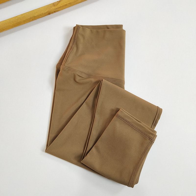 Runyz - Effen racerback sportbeha / legging met hoge taille