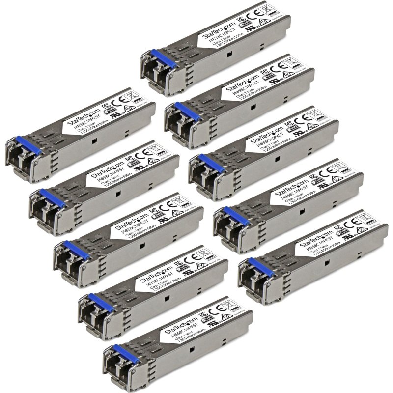StarTech.com Module SFP GBIC compatible HPE J4859C - Transceiver 1000BASE-LX - Paquet de 10