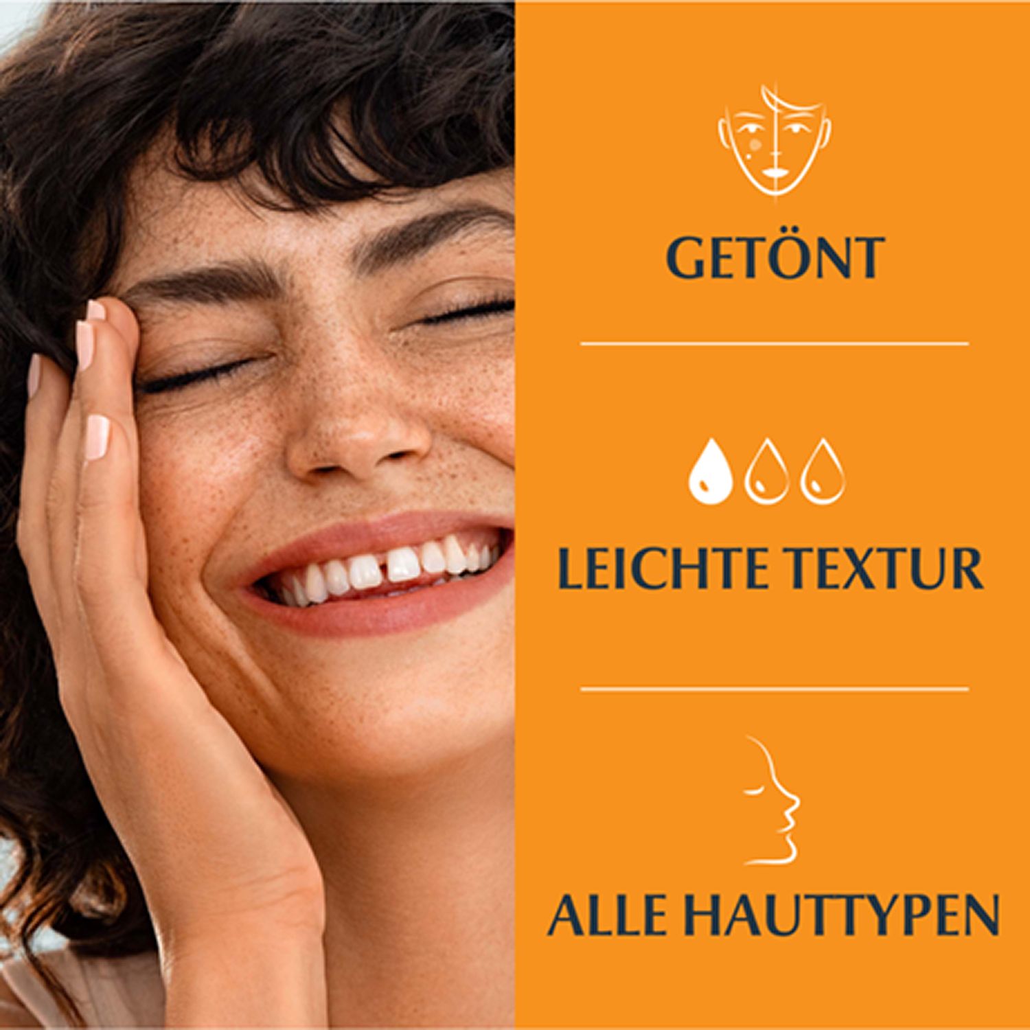 Eucerin® Photoaging Control Tinted Face Sun Gel Creme LSF 50+ – Anti Aging Sonnenschutzcreme für empfindliche Haut – Mittel