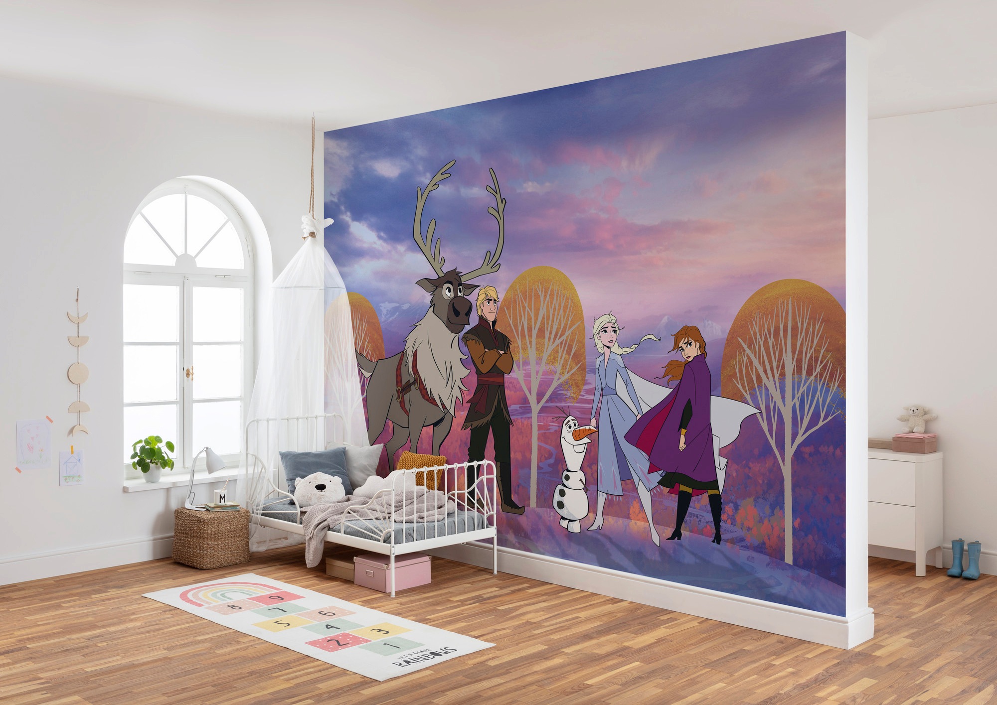 Komar Vliestapete »Digitaldruck Vlies -  Frozen Autumn Forest - Grösse 400 x 280 cm« bedruckt glatt Kinderzimmer