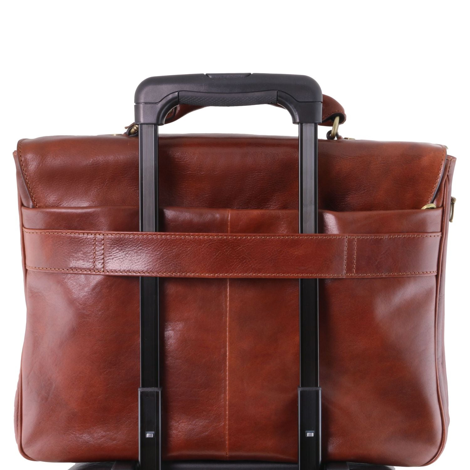 Tuscany Leather – Alessandria - Leather multi compartment TL SMART laptop briefcase – Honing (TL142440)