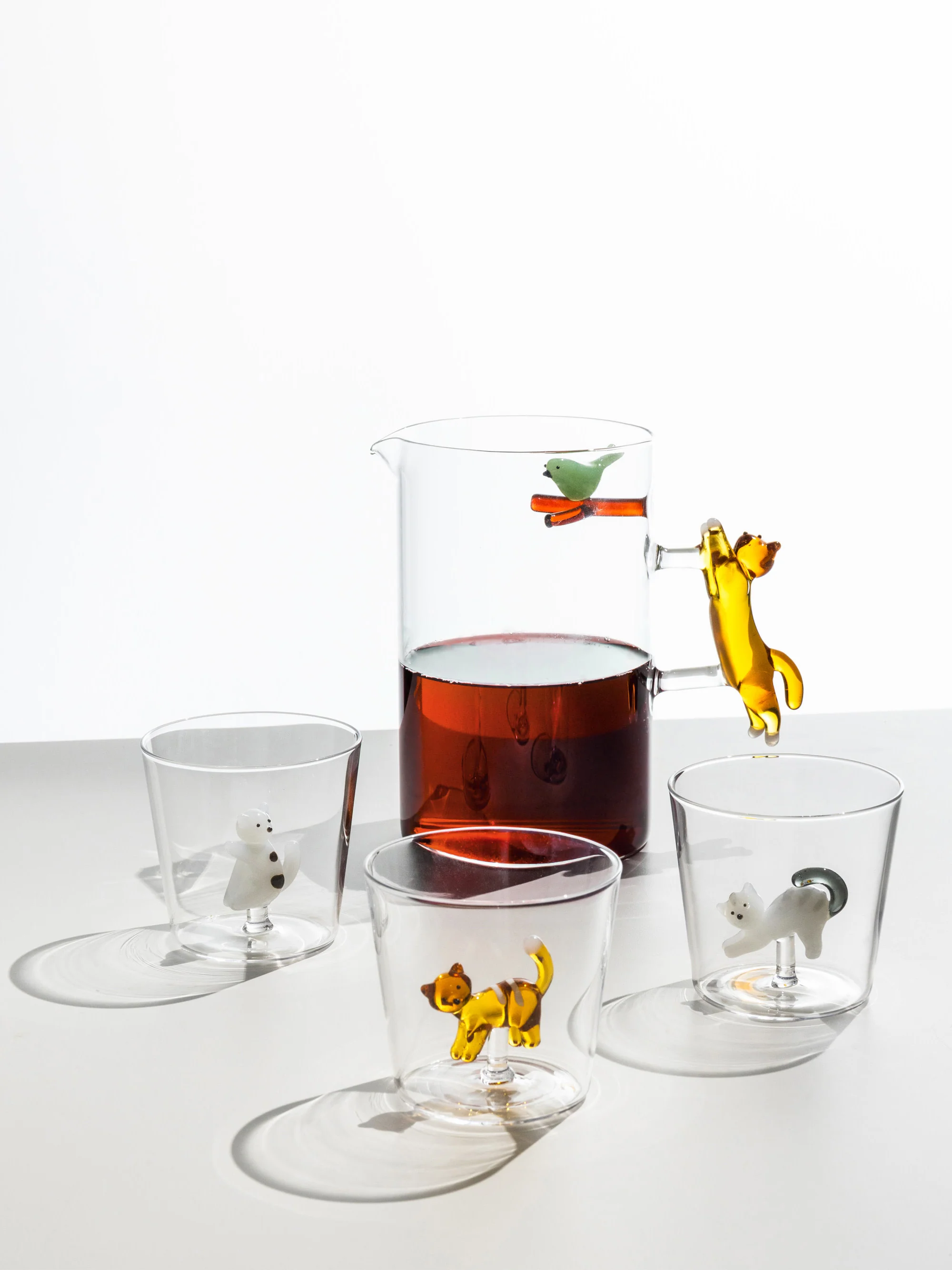 Handgemaakt borosilicaat glas Tabby Cat