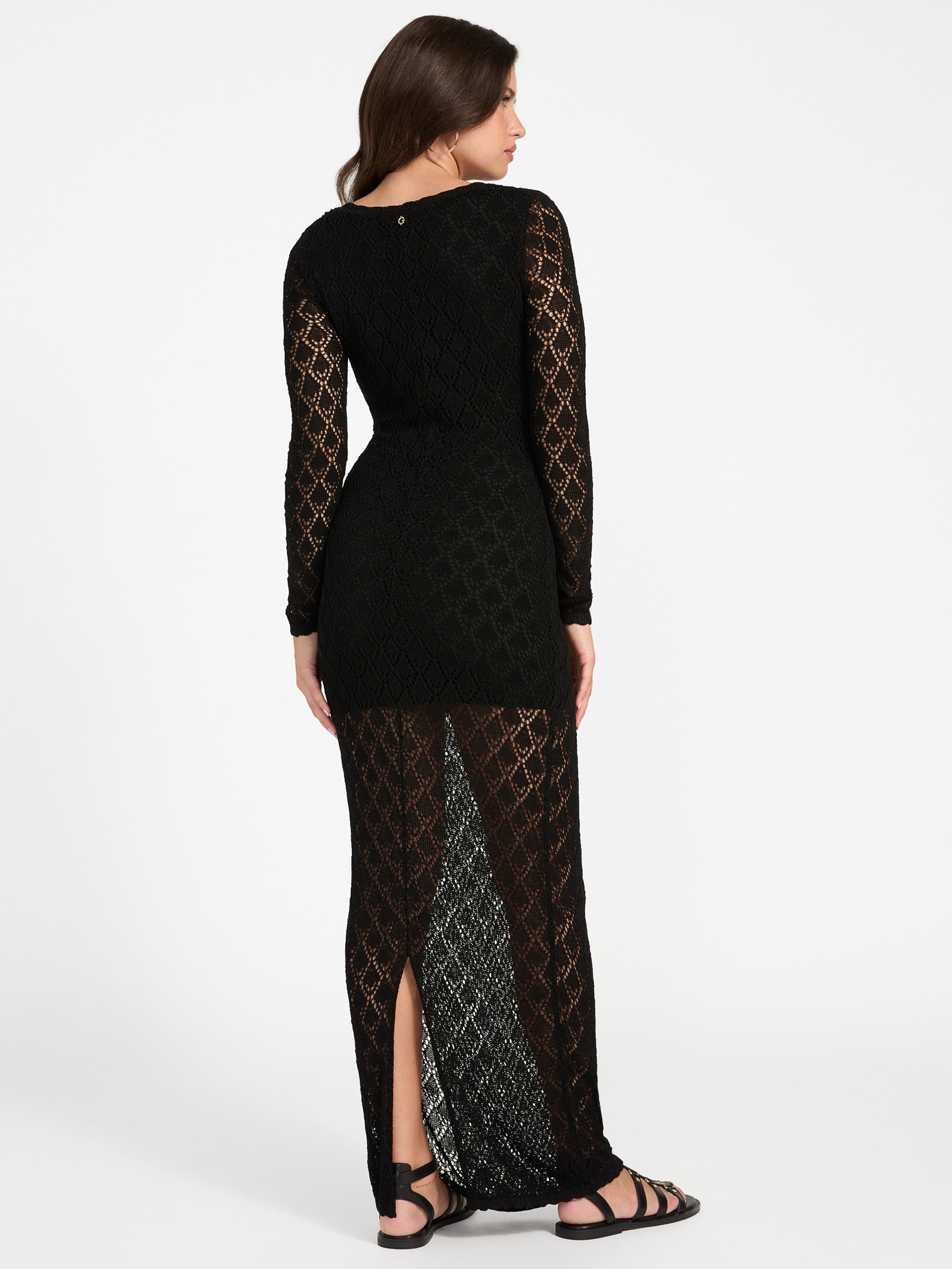 Vestido longo Alba Pointelle