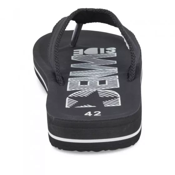 Claquettes NOIR DENIM SIDE