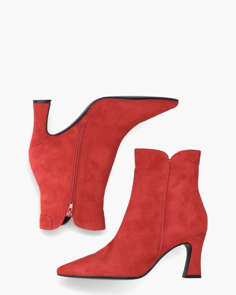 Di Lauro Sterre Donkerrood Dames Enkelboots