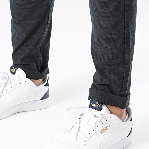 Pantalon A Carreaux Esmart Bleu Marine