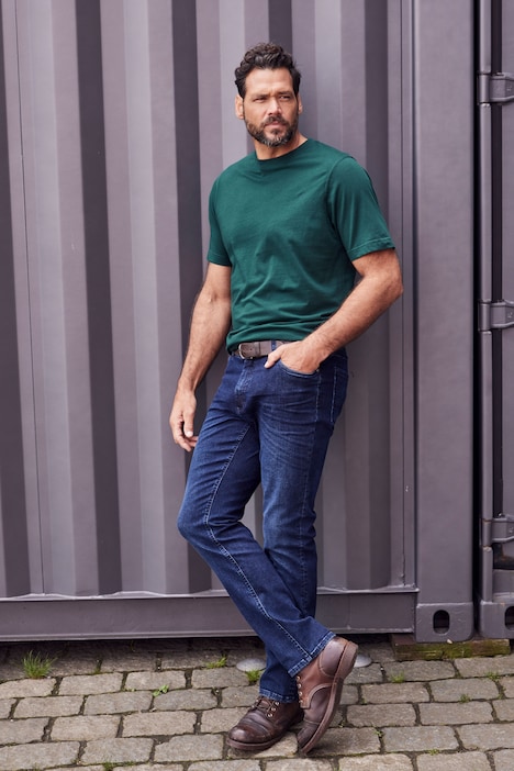 T-Shirt, Basic, Rundhals, gekämmte Baumwolle, bis 8XL