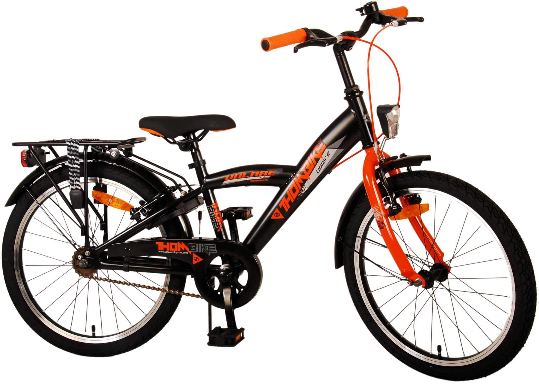 Kinderfahrrad Thombike für Jungen 20 Zoll Kinderrad in Schwarz Orange