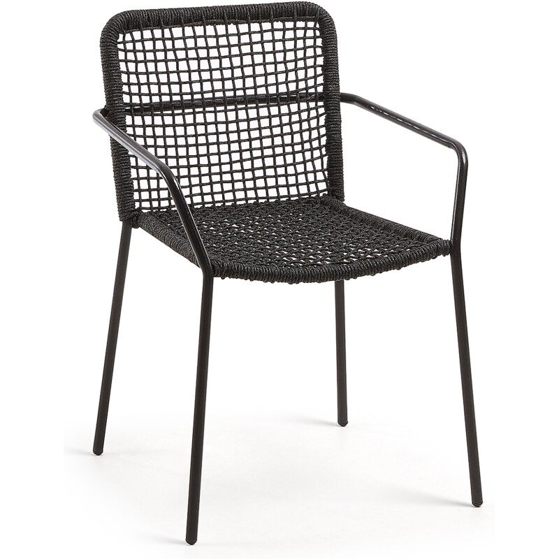 Chaise Ellen - corde - pieds acier galvanisé