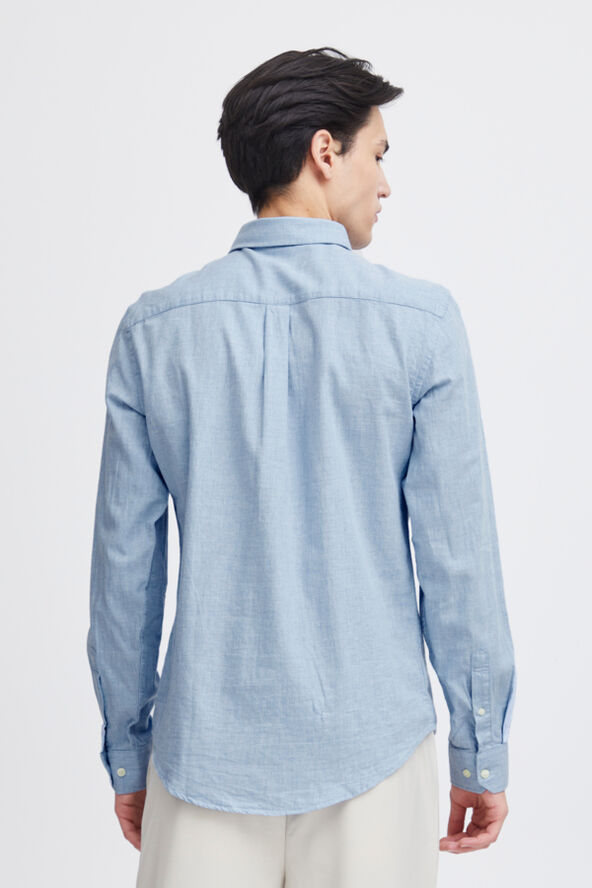 Casual Friday CFANTON LS BD fil a fil shirt Chambray blue