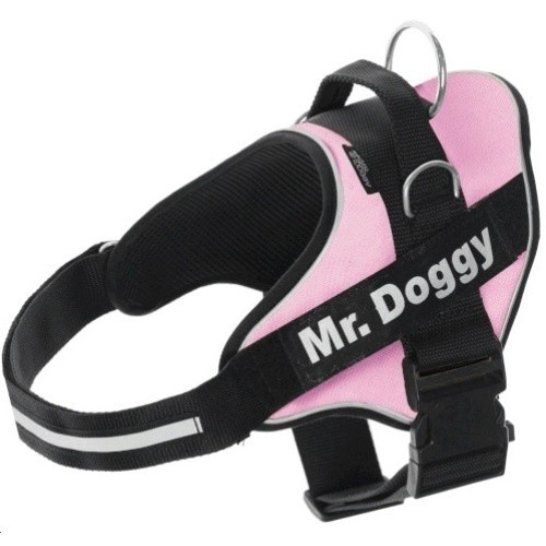 Coleira personalizada Super Doggy para cães, rosa
