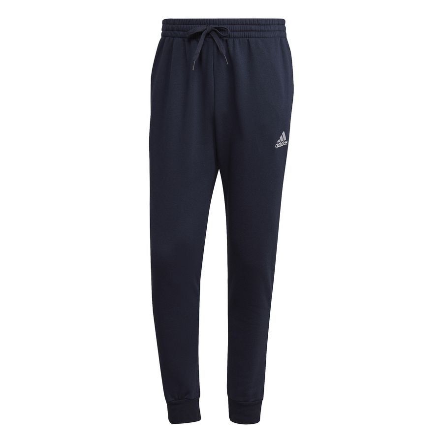 adidas Bas de Survêtement Essentials Fleece Tapered - Bleu Marine/Blanc