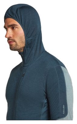Polaire Icebreaker Merino 200 Realfleece Descender Bleu