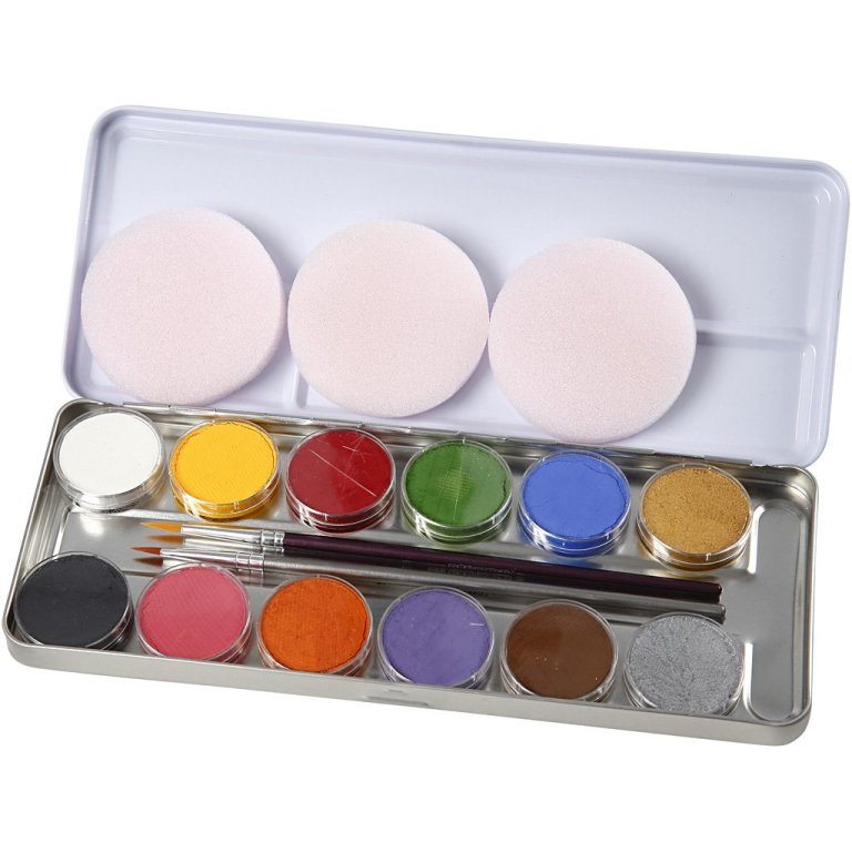 Eulenspiegel Schminkpalette Metall