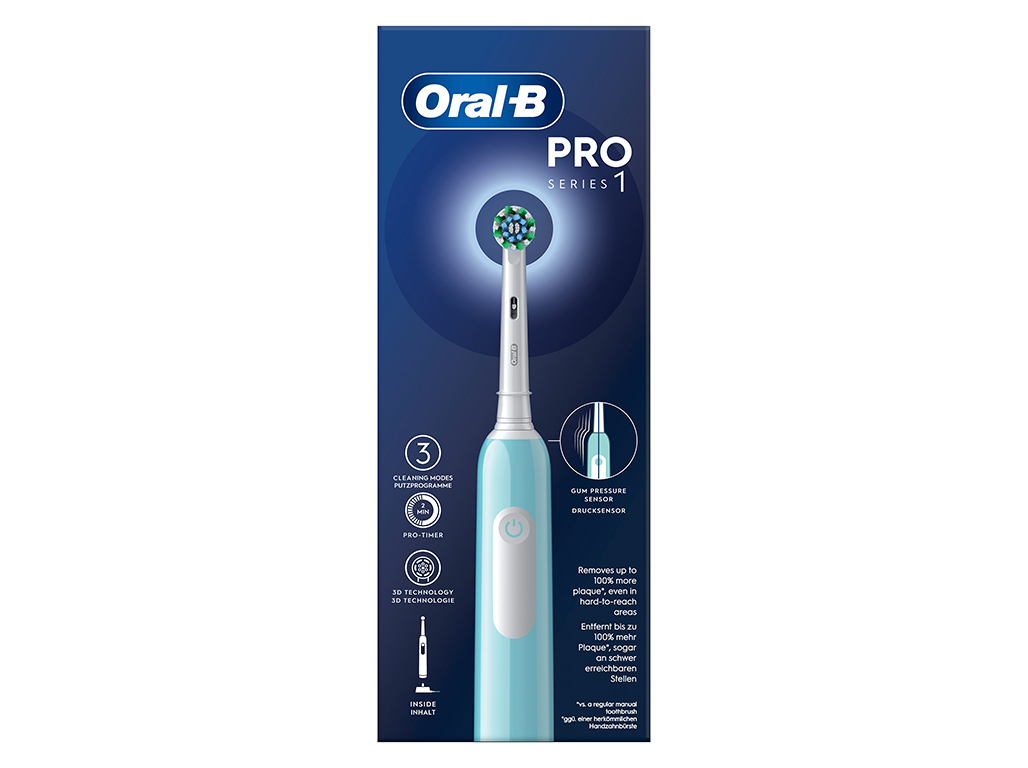 ESCOVA ELÉTRICA ORAL B PRO1 AZUL